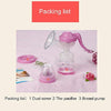 Baby Item Double Bottle Silicone Manual Breastfeeding  Pump Kit