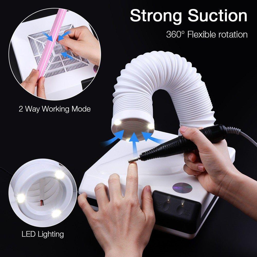Dual Use Nail Suction Dust Collector