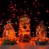 Luces de hadas con pilas Luces de cadena centelleantes de Halloween