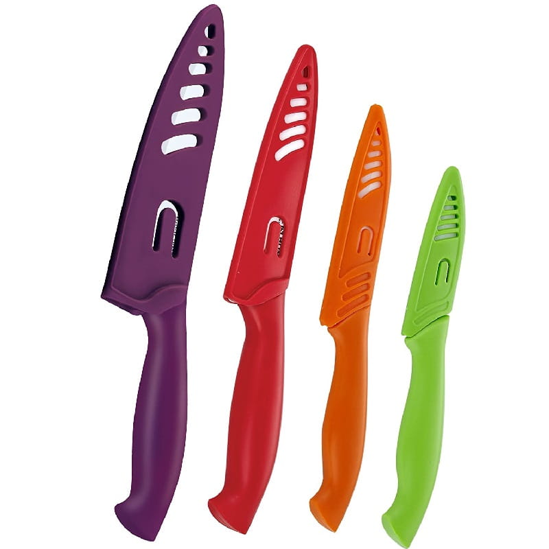 Kitchen Knife Set Multi-color Kitchen Knife With Rubber Handle