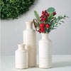 Home Decor 3 Pieces Small Decorative Ceramic Vase Set