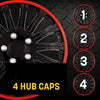 Hubcaps Universal Wheel Cover For Refit Accessories Set of 4