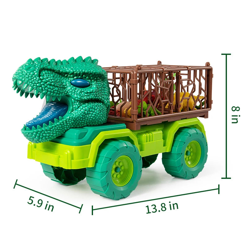 Jurassic Park Indominus Rex Dinosaur Transport Carrier | Educational Toy Truck & Car Set | Perfect Gift for Boys & Kids Who Love Dinos