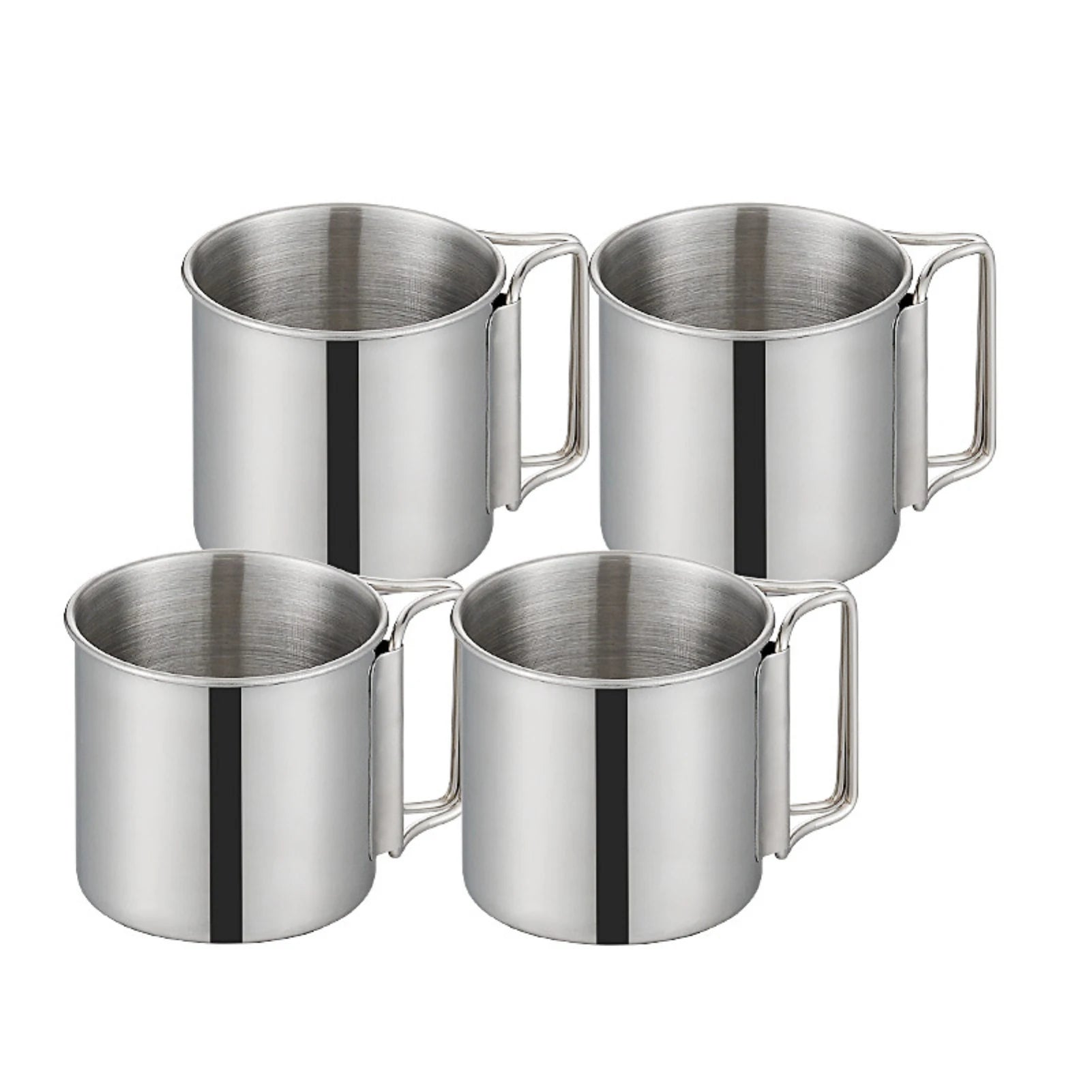 Stainless Steel Camping Mug Titanium Cup Tourist Tableware Picnic Utensils Outdoor Travel Cooking Set Cookware Hiking Portable