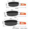 Portable Frying Pan with Storage Bag: Non-stick Skillets Lightweight Grill Pan Outdoor Cookware for Camping Travel