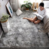 Soft Fluffy Area Rugs for Bedroom - Non-Slip Tie-Dyed Fuzzy Shag Plush, Shaggy Bedside Rug, Tie-Dyed Carpet for Living Room