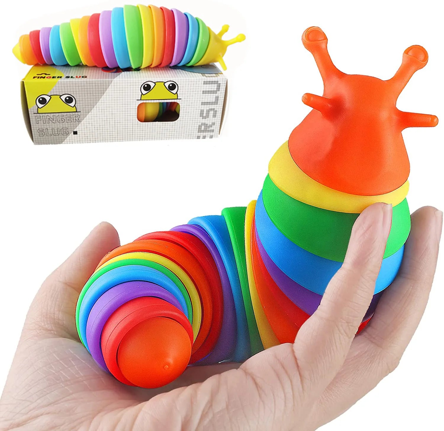 18cm Fidget Slug Decompression Toy: Cute Caterpillar Shape for Office Desk | Sensory Toy for Children and Adults