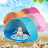 Baby Beach Tent: Portable Shade Pool with UV Protection | Sun Shelter for Infants | Ideal for Outdoor Play, Child Swimming Pool, and Poolside Fun