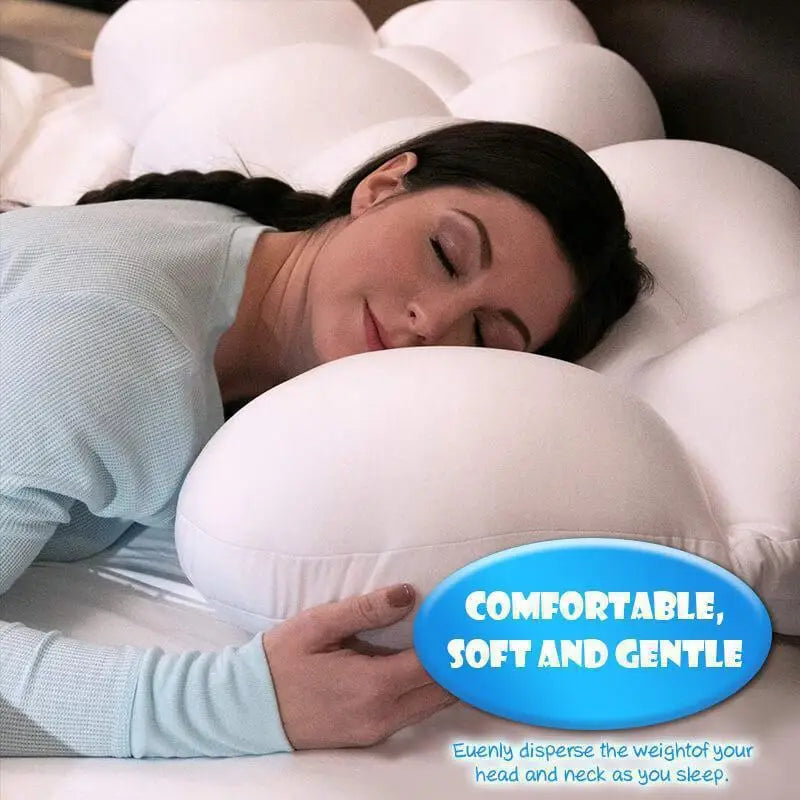 3D Ergonomic Egg-Shaped Memory Foam Pillow | Soft Cloud Bed Pillow for Sleeping | All-Round Nursing Cushion