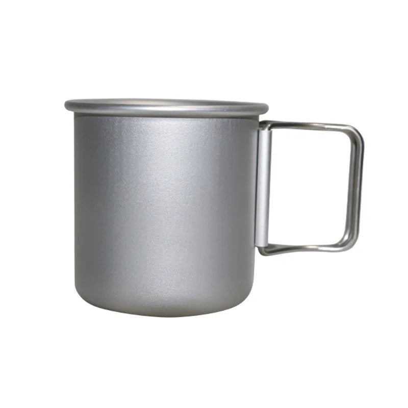 Aluminum Alloy Camping Mug | Outdoor Travel Cooking Cup | Picnic Utensils & Tableware for Hiking & Kitchen Equipment