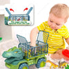 Boys' Car Toys - Dinosaur Truck Transport Carrier Vehicle with Dino Animal Models, including Tyrannosaurus Rex - Ideal Game and Kids' Birthday Gifts