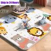 New 1cm/0.5cm Environmentally Friendly Thick Baby Crawling Play Mats - Folding Carpet Play Mat for Children's Safety, Rug Gifts