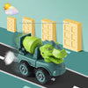 Dinosaur Construction Vehicle Toy Set | Educational DIY Car Project for Kids | Excavator, Dump Truck & Automobile