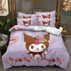 Sanrio Kuromi Series Duvet Cover Sanding Kit Digital Printing Cartoon Anime Cute Bed Home Two-piece Set Three-piece Set