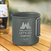 300ml Camping Mug: Aluminum Alloy Folding Cup, Lightweight Nature Hike Mug, Portable Travel Water Cup for Outdoor Camping