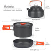 Outdoor Camping Cookware Set - Aluminum Cooking Equipment Kit for Hiking, Picnic, BBQ, and Travel