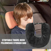 Soft Fillable U-Shaped Travel Neck Pillow | Lightweight Portable Tube Pillow | Packable Clothes Sleeper Holder