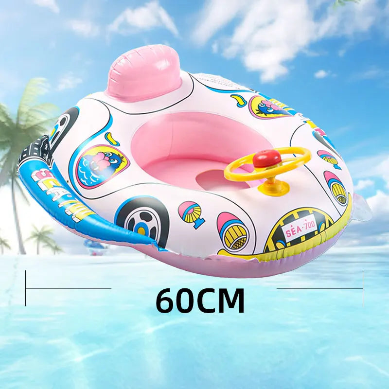 Baby Swim Ring Tube: Pool Inflatable Toy Swimming Ring Seat for Kids | Child Swimming Circle Float for Pool, Beach, and Water Play