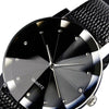 Black/Silver Quarts Luxury Watch